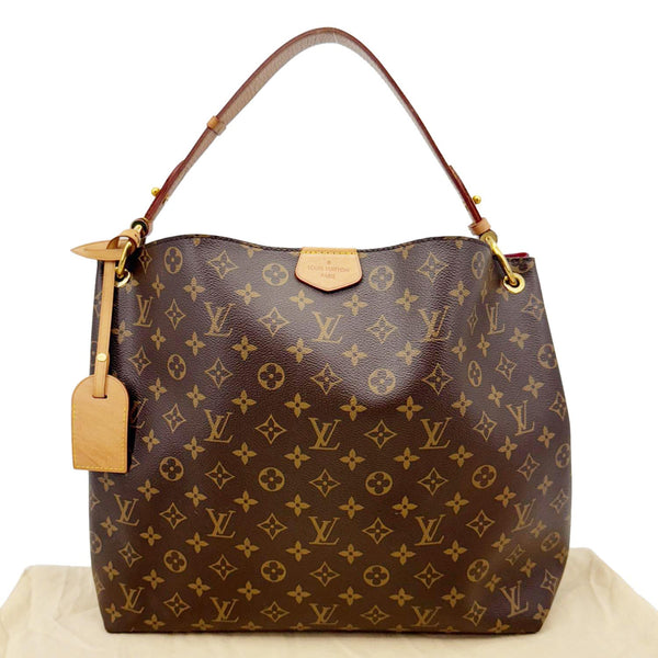 LOUIS VUITTON Graceful MM Monogram Canvas Shoulder Bag Brown