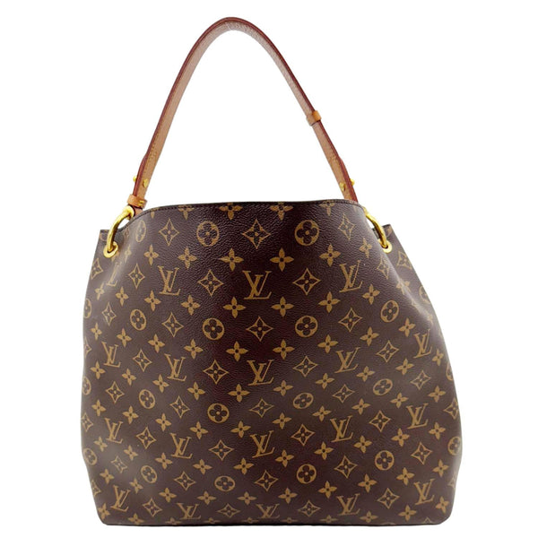 LOUIS VUITTON Graceful MM Monogram Canvas Shoulder Bag Brown