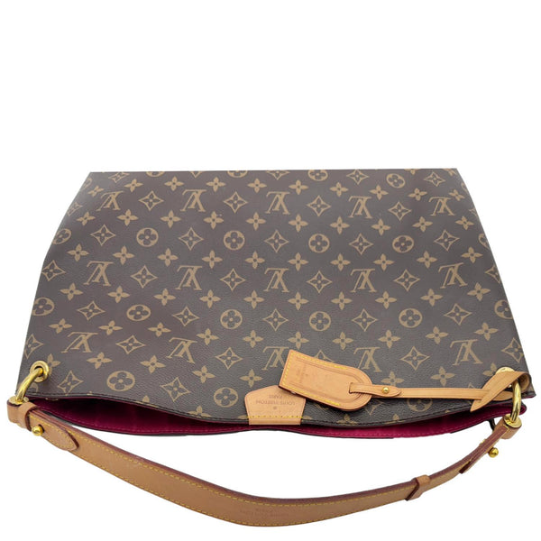 LOUIS VUITTON Graceful MM Monogram Canvas Shoulder Bag Brown