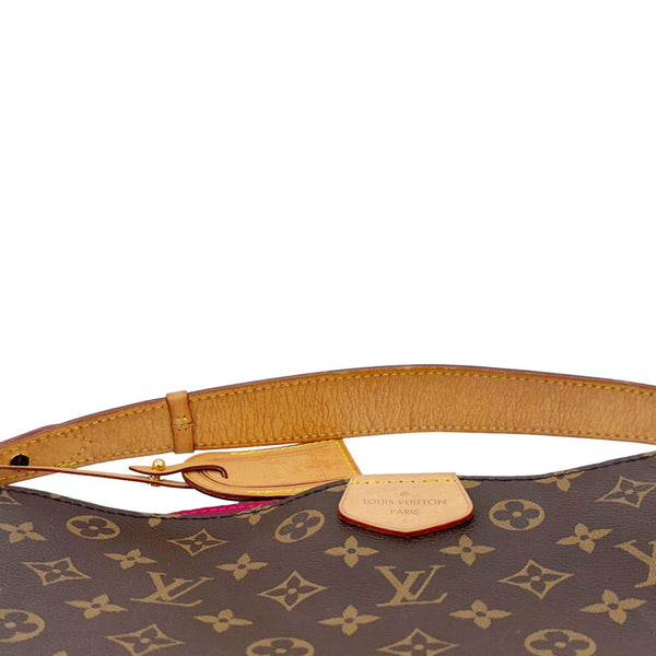 LOUIS VUITTON Graceful MM Monogram Canvas Shoulder Bag Brown