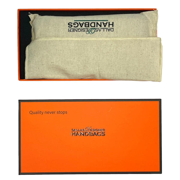 Dallas Designer Handbags Leather iPhone 15 Pro Max MagSafe Phone Case Reddish Brown