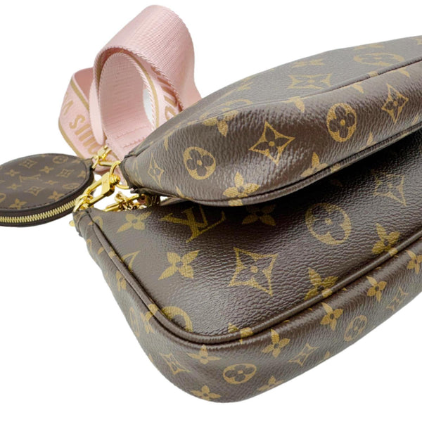 LOUIS VUITTON Multi Pochette Accessoires Monogram Canvas Crossbody Bag Brown