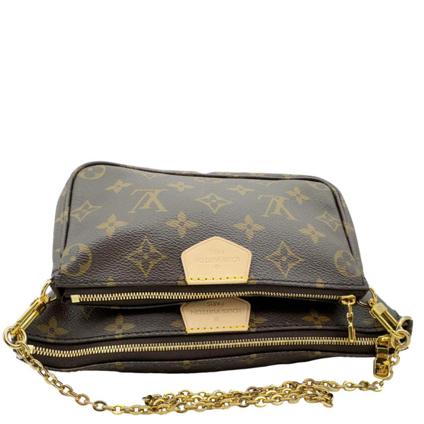 LOUIS VUITTON Multi Pochette Accessoires Monogram Canvas Crossbody Bag Brown