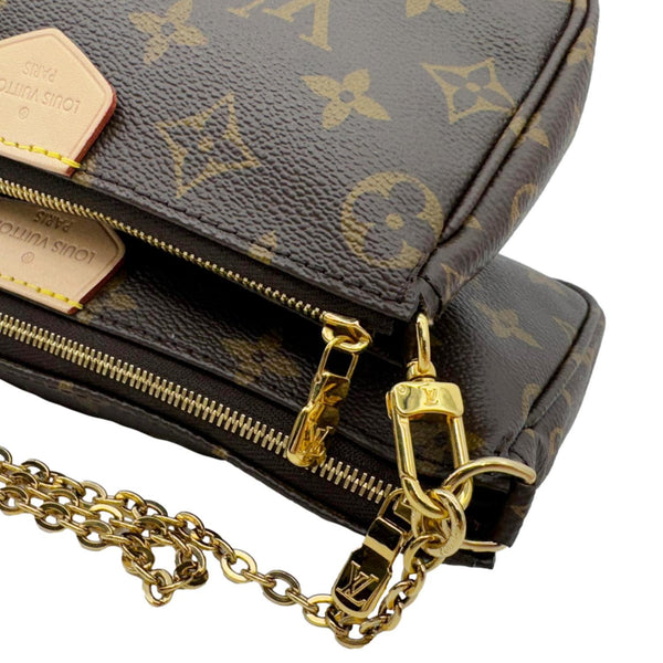 LOUIS VUITTON Multi Pochette Accessoires Monogram Canvas Crossbody Bag Brown
