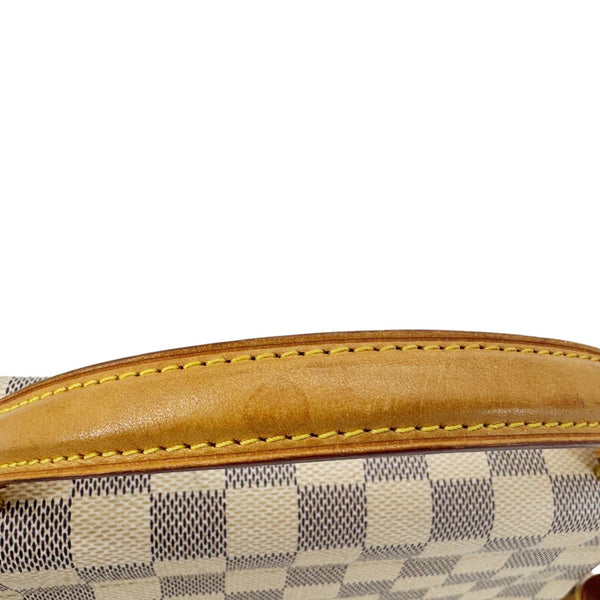 LOUIS VUITTON Croisette Damier Azur Satchel Crossbody Bag Rose Ballerine