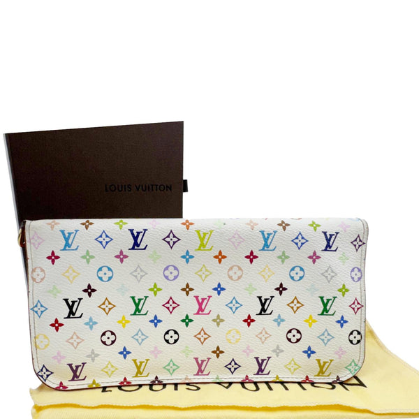 LOUIS VUITTON Insolite Monogram Multicolor Zippy Wallet White
