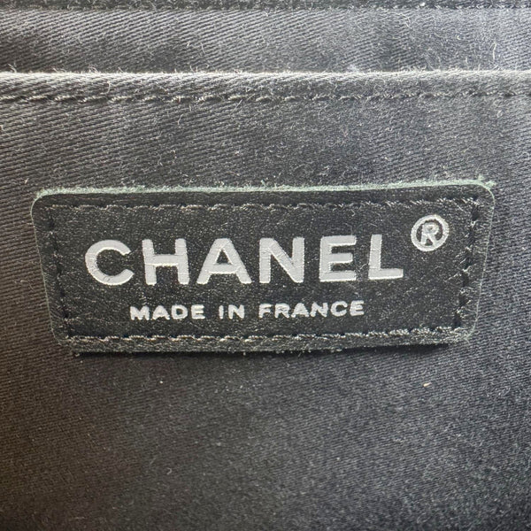 CHANEL Single Flap Jumbo Patchwork Tweed Crossbody Bag Multicolor