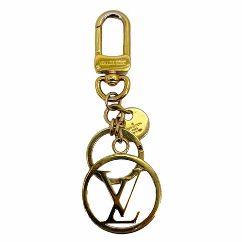 LOUIS VUITTON LV Circle Bag Charm & Key Holder Gold S00