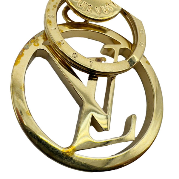 LOUIS VUITTON LV Circle Bag Charm & Key Holder Gold S00