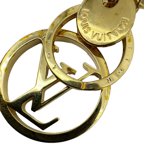 LOUIS VUITTON LV Circle Bag Charm & Key Holder Gold S00