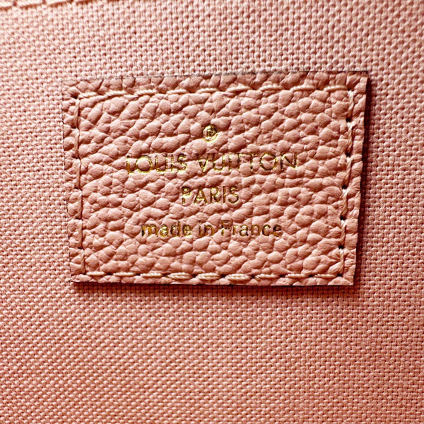 LOUIS VUITTON Daily Pouch Empreinte Leather Clutch Rose Poudre