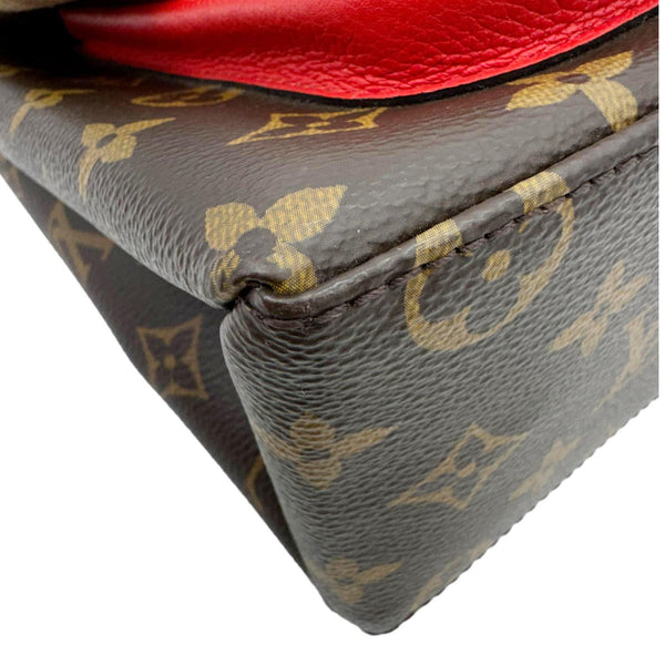 LOUIS VUITTON Marignan Monogram Canvas Shoulder Bag Coquelicot