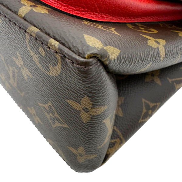 LOUIS VUITTON Marignan Monogram Canvas Shoulder Bag Coquelicot