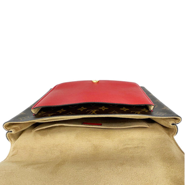 LOUIS VUITTON Marignan Monogram Canvas Shoulder Bag Coquelicot