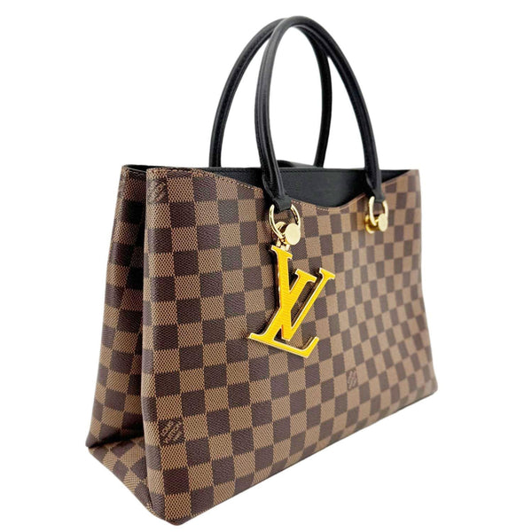 LOUIS VUITTON LV Riverside Damier Ebene Tote Bag Brown