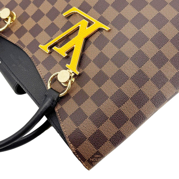 LOUIS VUITTON LV Riverside Damier Ebene Tote Bag Brown