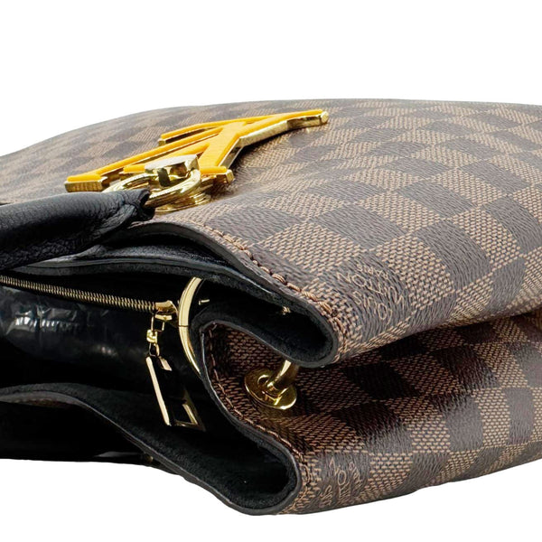 LOUIS VUITTON LV Riverside Damier Ebene Tote Bag Brown