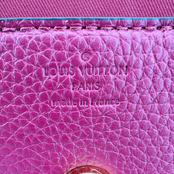 LOUIS VUITTON Bond Street MM Damier Ebene Satchel Bag Red