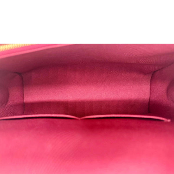 LOUIS VUITTON Bond Street MM Damier Ebene Satchel Bag Red