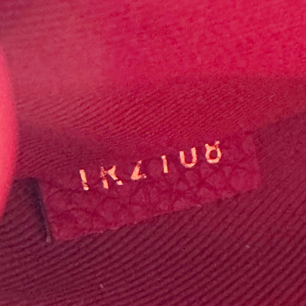 LOUIS VUITTON Bond Street MM Damier Ebene Satchel Bag Red