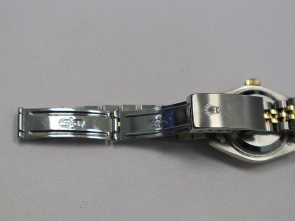 ROLEX Oyster Perpetual Stainless Steel 26mm Datejust Watch 69173 18K Yellow Gold