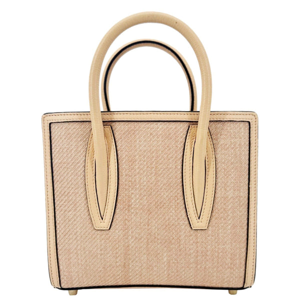 CHRISTIAN LOUBOUTIN Mini Paloma Canvas Tote Bag Peach