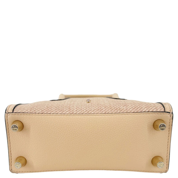 CHRISTIAN LOUBOUTIN Mini Paloma Canvas Tote Bag Peach