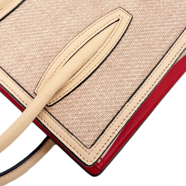 CHRISTIAN LOUBOUTIN Mini Paloma Canvas Tote Bag Peach