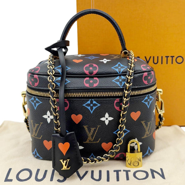 LOUIS VUITTON Game On Vanity PM Monogram Canvas Shoulder Bag Black