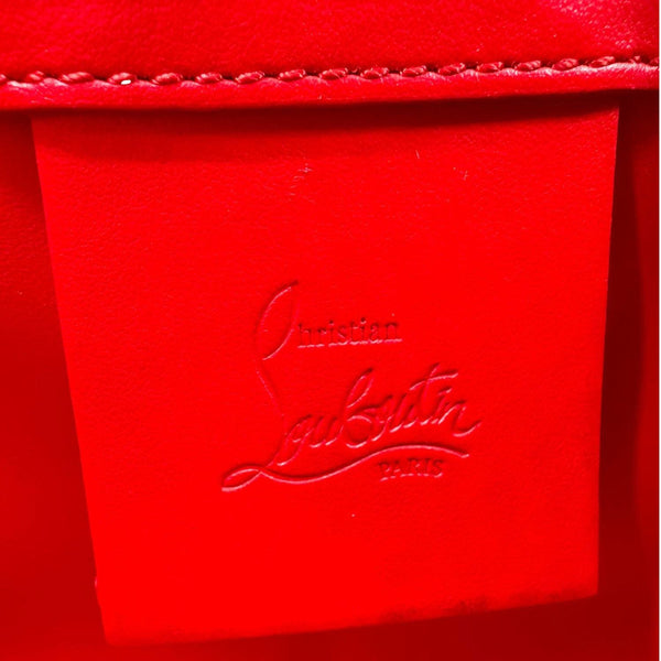 CHRISTIAN LOUBOUTIN Mini Paloma Canvas Tote Bag Peach