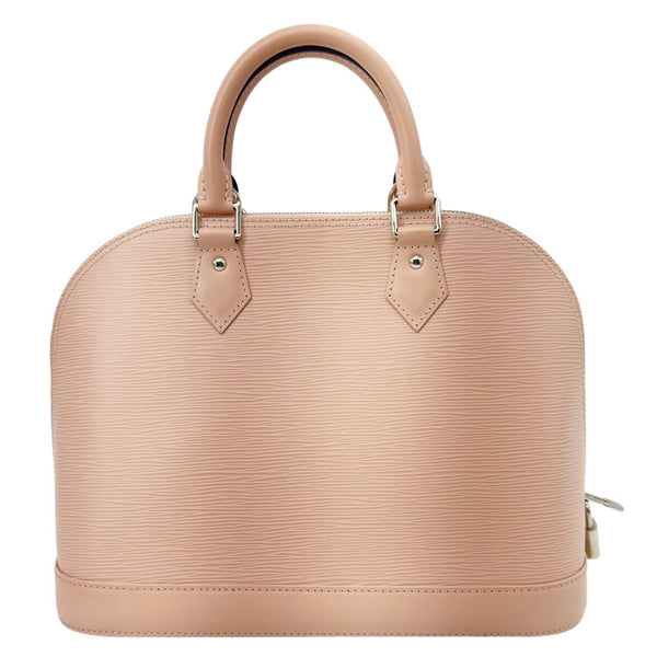 LOUIS VUITTON Alma PM Epi Leather Satchel Bag Pink