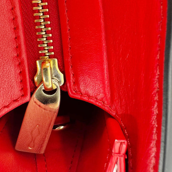 CHRISTIAN LOUBOUTIN Mini Paloma Canvas Tote Bag Peach