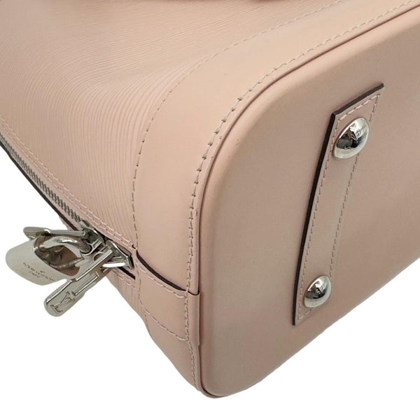 LOUIS VUITTON Alma PM Epi Leather Satchel Bag Pink
