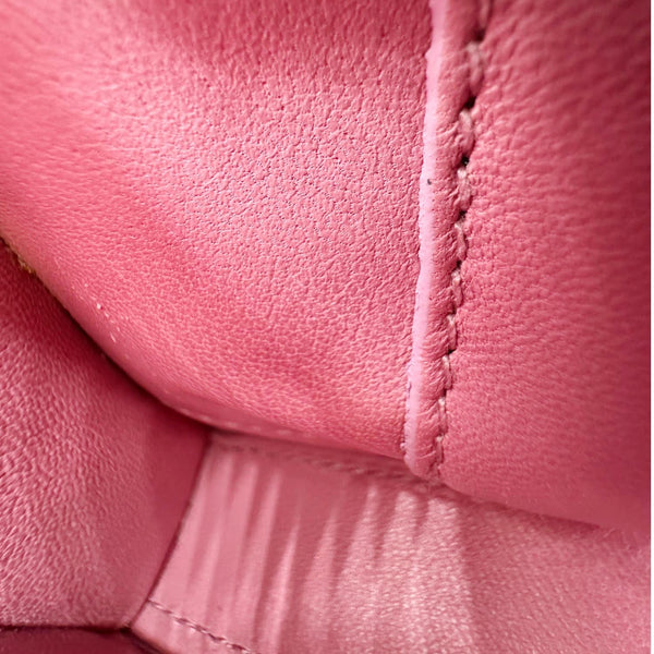 BALENCIAGA Hourglass Leather Wallet On Chain Shoulder Bag Pink