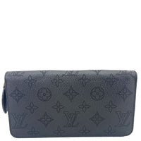 LOUIS VUITTON Mahina Perforated Leather Zippy Wallet Black