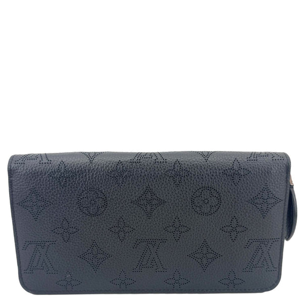 LOUIS VUITTON Mahina Perforated Leather Zippy Wallet Black
