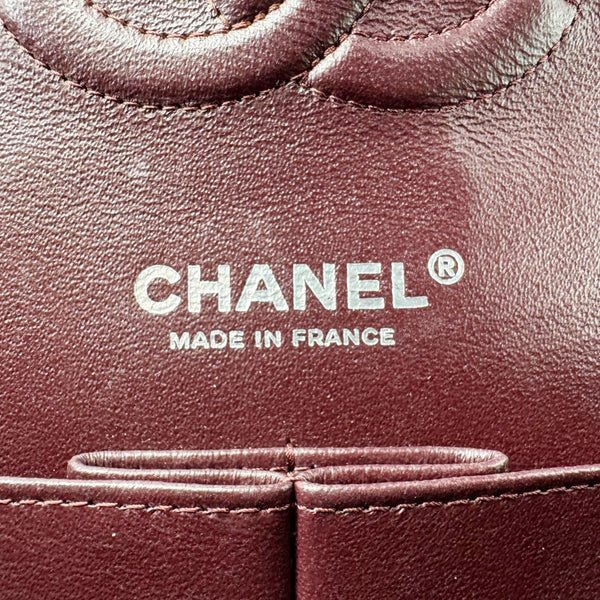 CHANEL Classic Double Flap Medium Quilted Caviar Leather Shoulder Bag Black