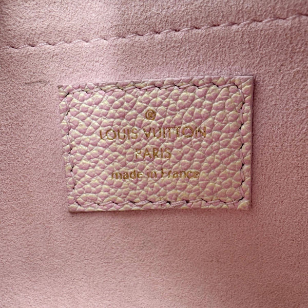 LOUIS VUITTON Pochette Summer Stardust Monogram Empreinte Leather Shoulder Bag Pink