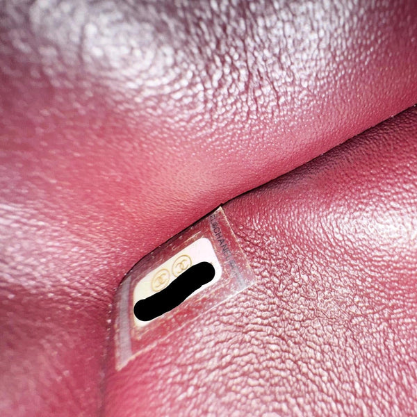 CHANEL Classic Double Flap Medium Quilted Caviar Leather Shoulder Bag Black