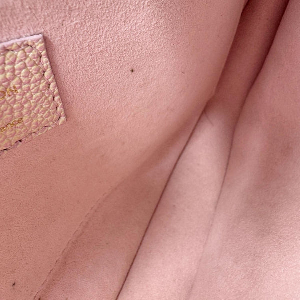 LOUIS VUITTON Pochette Summer Stardust Monogram Empreinte Leather Shoulder Bag Pink