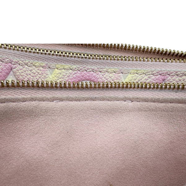 LOUIS VUITTON Pochette Summer Stardust Monogram Empreinte Leather Shoulder Bag Pink