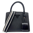 PRADA Monochrome Saffiano Leather Tote Black