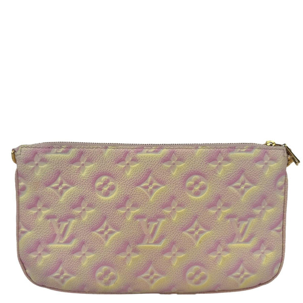 LOUIS VUITTON Pochette Summer Stardust Monogram Empreinte Leather Shoulder Bag Pink