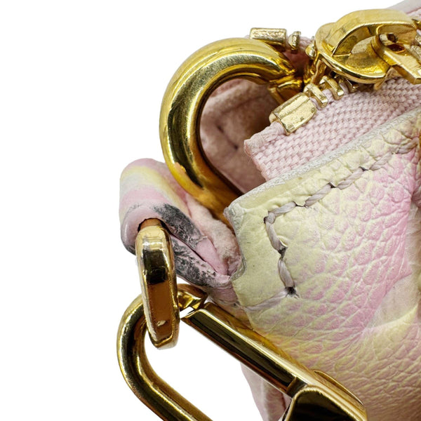 LOUIS VUITTON Pochette Summer Stardust Monogram Empreinte Leather Shoulder Bag Pink