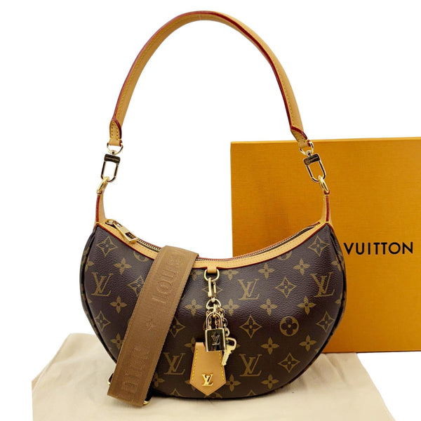 LOUIS VUITTON Looping Monogram Canvas Shoulder Bag Brown