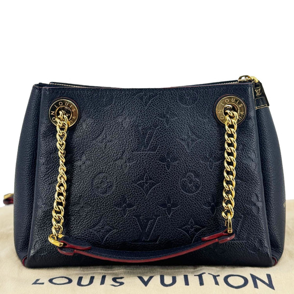 LOUIS VUITTON Surene BB Empreinte Leather Shoulder Bag Navy Blue