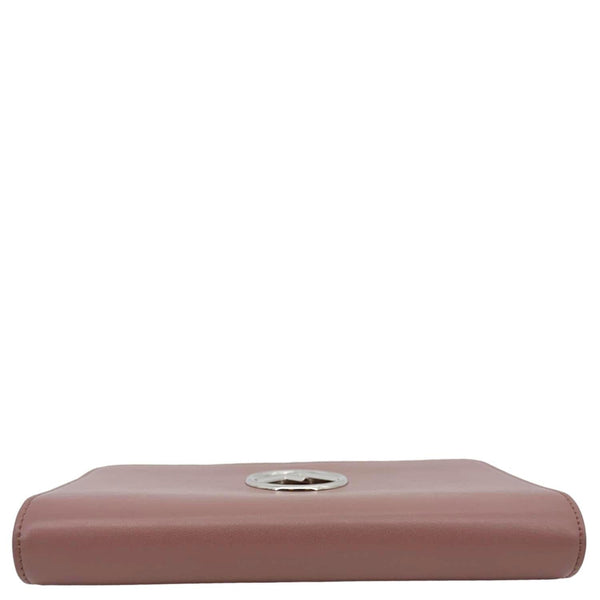 FENDI Vitello Cruise F Leather Wallet on Chain English Rose