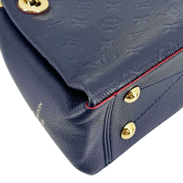 LOUIS VUITTON Surene BB Empreinte Leather Shoulder Bag Navy Blue