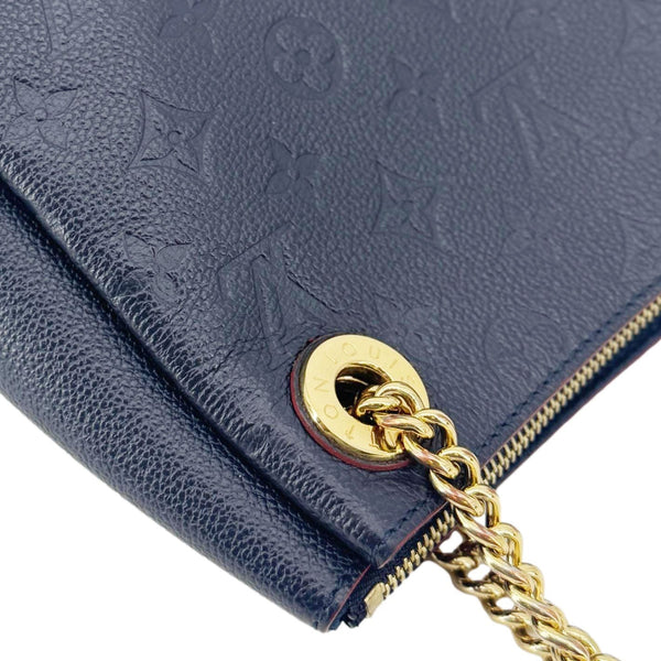 LOUIS VUITTON Surene BB Empreinte Leather Shoulder Bag Navy Blue