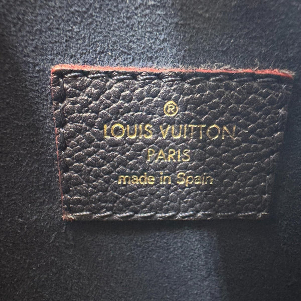 LOUIS VUITTON Surene BB Empreinte Leather Shoulder Bag Navy Blue